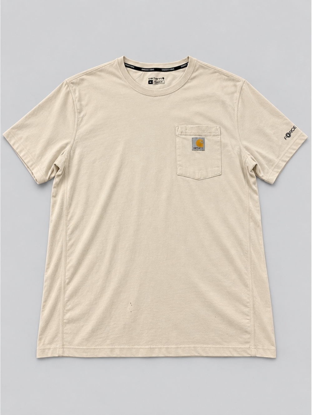 Carhartt Force Pocket T-Shirt Men’s XL Cream Relaxed Fit New